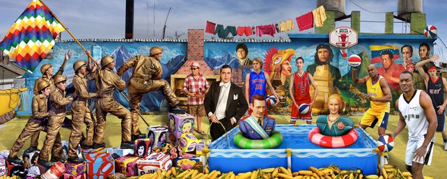 “Suite bolivariana”, una de las obras que conforma la retrospectiva de López en el CEC. 