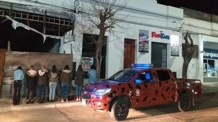 Las detenidas en la c&eacute;ntrica avenida de Chajar&iacute;.&nbsp;