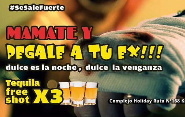 Los afiches que convocaban a la fiesta provocaron una fuerte polémica. (Foto: Gentileza UNO Santa Fe)