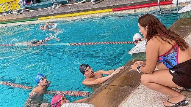 Vanesa García compitió en aguas frías sin neoprene en Puerto Madryn. Vanesa García compitió en aguas frías sin neoprene en Puerto Madryn.