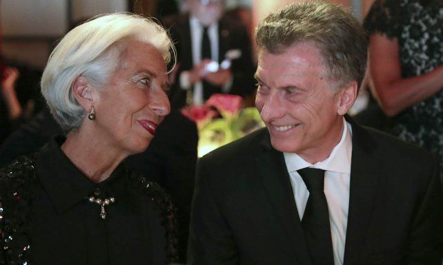 Christine Lagarde y Mauricio Macri en Nueva York 2018