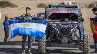 Orgullo rosarino. Osman Anuar cruzó la meta del Dakar 2025.