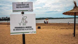 La Municipalidad de Paraná prohibió el ingreso de mascotas al balneario Thompson.
