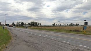 Ruta nacional 34 a la altura de Luis Palacios, departamento San Lorenzo, el lugar donde sucedió el asalto de falsos gendarmes a un colectivo de larga.&nbsp;