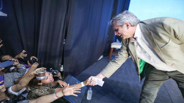 El candidato a presidente del Frente deTodos