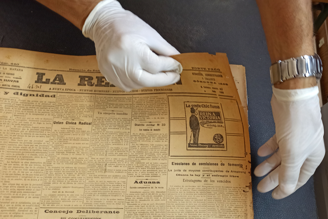 Los 34 tomos del diario radical La Reacción abarcan desde 1912 a 1916.&nbsp;
