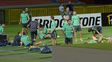 En Medellín, el plantel canalla se prepara para el duelo de mañana.