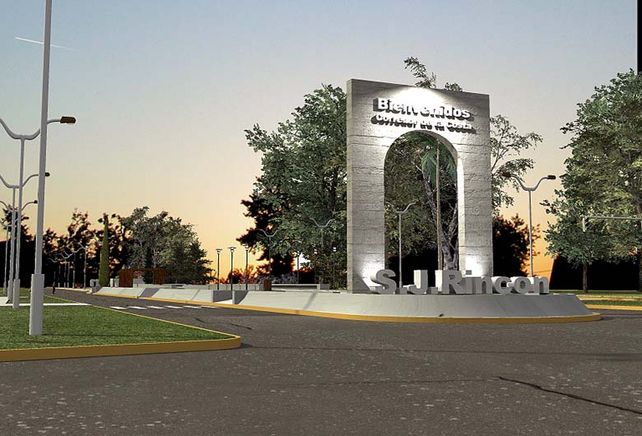 Bienvenida. Permitirá ubicar al pueblo