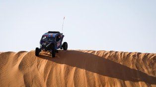 El rosarino Osman Anuar está cumpliendo el objetivo en la recta final del Dakar.