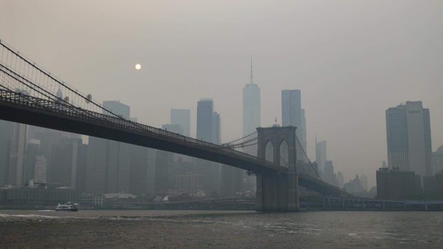 Así amaneció Nueva York este viernes