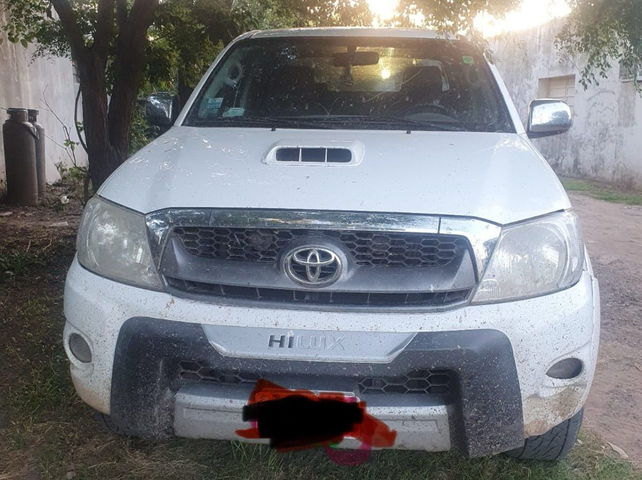 La camioneta que era conducida por un hombre que