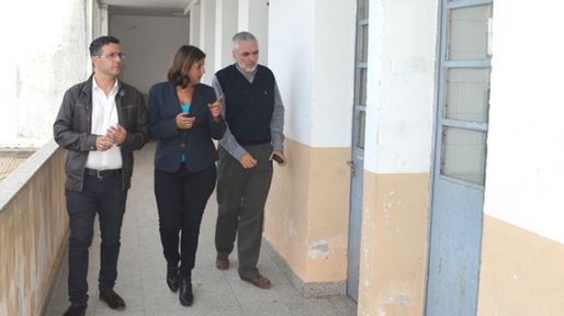Qüesta supervisó las obras de puesta en valor del exedificio de la Escuela 614