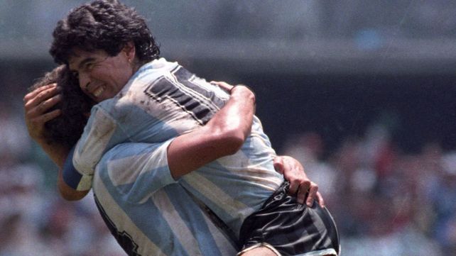 Maradona y Giusti.