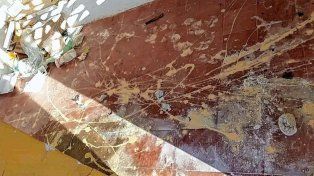 Destrozaron garita de colectivo sobre Ruta 12 en Cerrito.