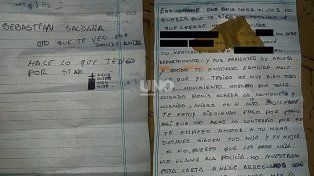 La nota con la amenaza de muerte que recibió Sebastián Saldaña, referente social de la CCC: