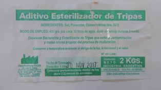 La Assal prohibió un aditivo esterilizador de tripas
