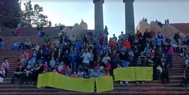 Una coreografía en el Parque España que entusiasmó a Tinelli.
