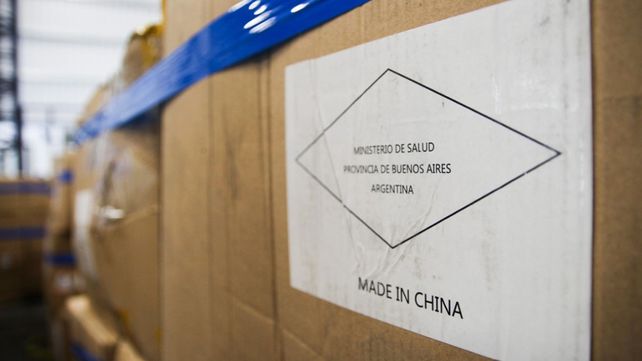 Llegó otro avión de China con insumos
