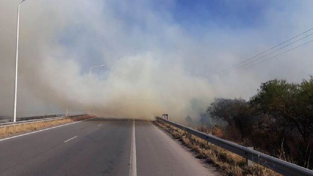 Los incendios recrudecieron frente a Paraná este fin de semana.