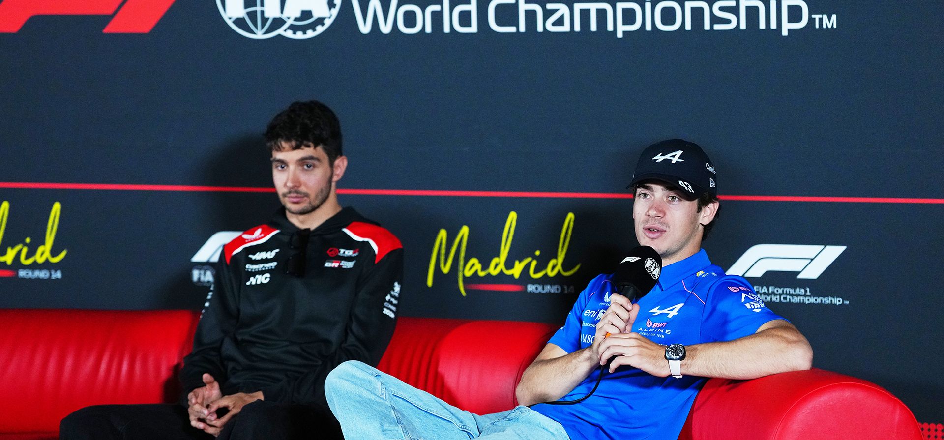 El piloto de Haas, Esteban Ocon, de Francia, y el piloto de Alpine, Franco Colapinto, de Argentina, asisten a una conferencia de prensa antes del Gran Premio de España de Fórmula Uno, en Madrid, España, el jueves 10 de septiembre de 2026. (Foto AP/Manu Fernández) El piloto de Haas, Esteban Ocon, de Francia, y el piloto de Alpine, Franco Colapinto, de Argentina, asisten a una conferencia de prensa antes del Gran Premio de España de Fórmula Uno, en Madrid, España, el jueves 10 de septiembre de 2026. (Foto AP/Manu Fernández)