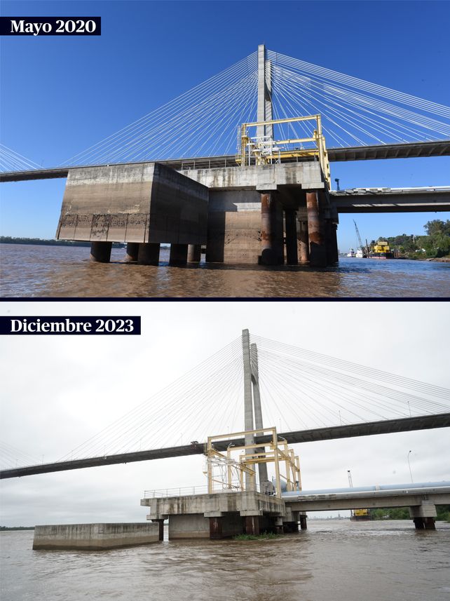 Toma de agua de la empresa Aguas Santafesinas.