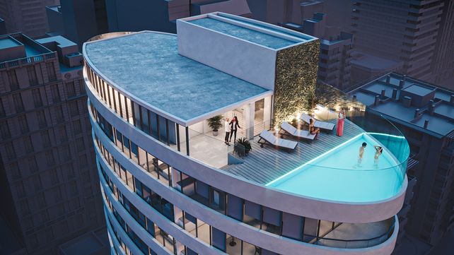 Los amenities en su piso 21 otorgarán una experiencia única en el centro de la ciudad  