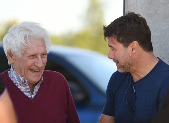 Pochettino se reencontró con Jorge Griffa en Bella Vista