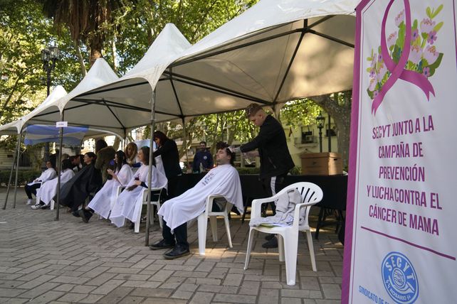 Una de las tantas campañas de concientización y prevención del cáncer que se realizan en la ciudad.