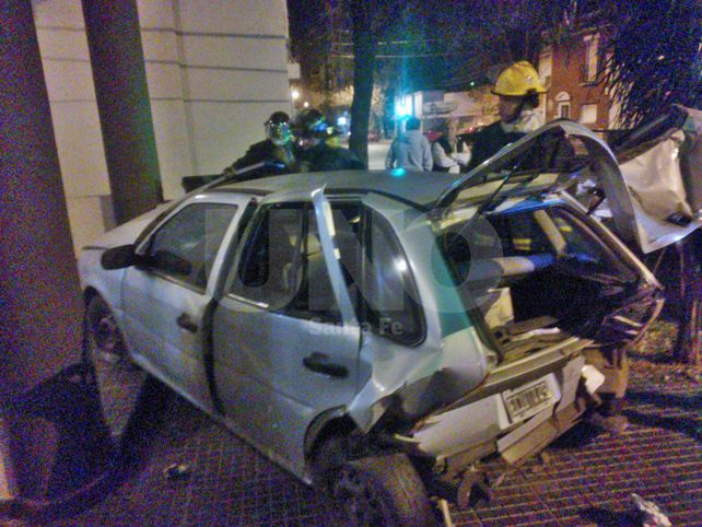 Espectacular triple choque en avenida Urquiza y Juan de Garay de Santa Fe