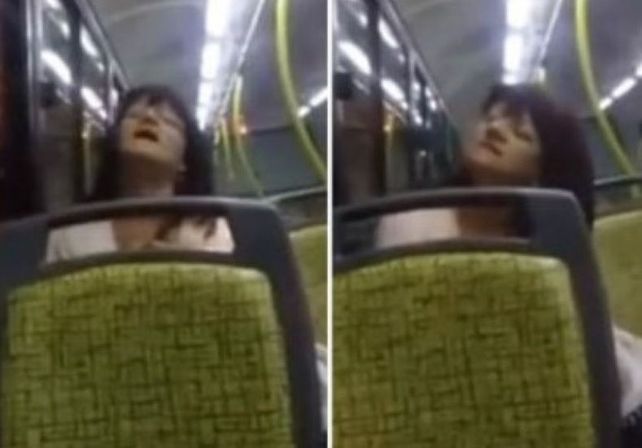 Terror por una poseída por el diablo en el colectivo de pasajeros