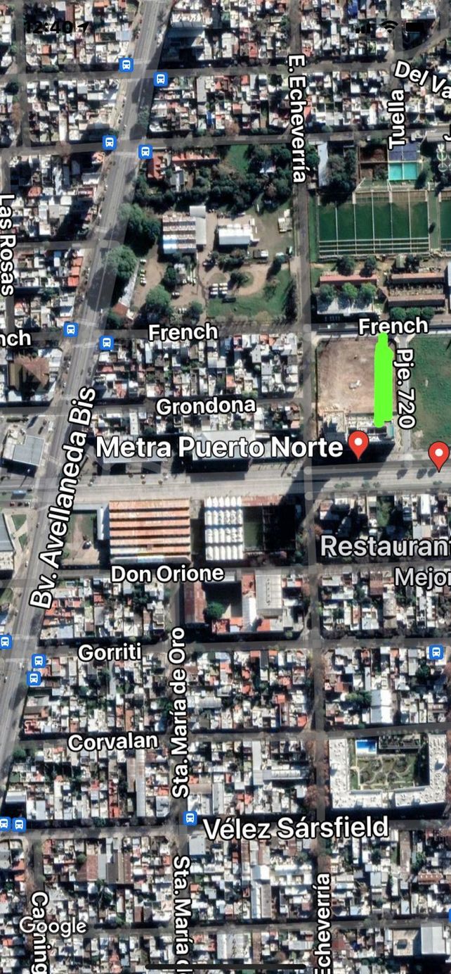 El mapa realizado por la mamá de Antonella para invitar a conocer la calle.