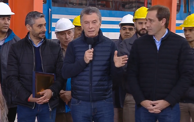 El presidente Mauricio Macri inauguró hoy&nbsp;el nuevo taller ferroviario Tolosa