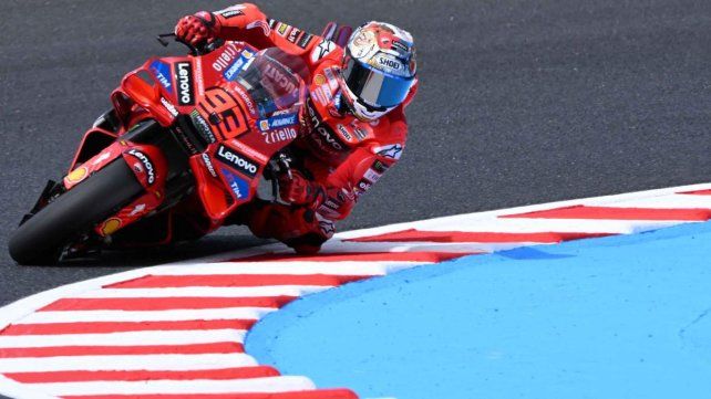 Marc Márquez fue segundo en la sprint y está a un paso de un nuevo título de MotoGP