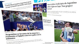 La prensa del mundo celebra la garra argentina: Se levantaron de la muerte