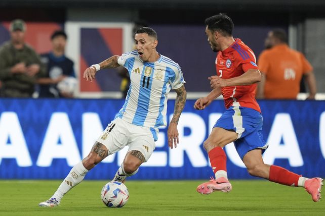 Di María ingresó en el segundo tiempo frente a Chile. En el debut ante Canadá había sido titular.