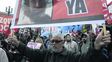 plaza del congreso. Manifestantes piden la aparición con vida.