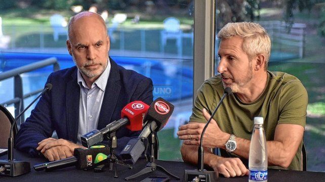 Horacio Rodríguez Larreta y Rogelio Frigerio encabezaron una conferencia de prensa en Paraná.