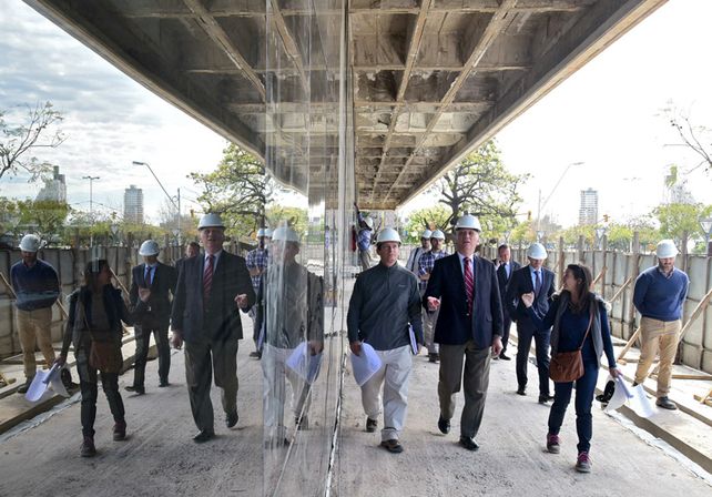 El gobernador Bonfatti recorrió las obras del Cemafe y el Hospital Iturraspe