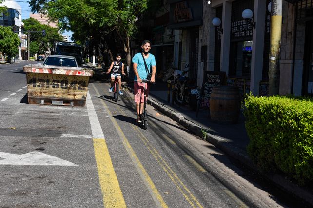 La bicisenda de calle Salta