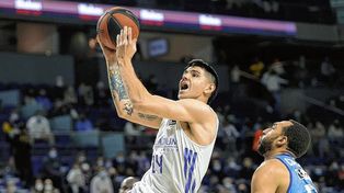 El santiagueño Gabriel Deck fue la figura en el regreso al triunfo de Real Madrid.&nbsp;