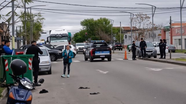 Tránsito cortado en la zona donde ocurrió el siniestro vial