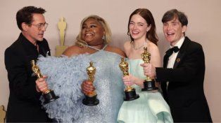 El largometraje Oppenheimer arrasó en las principales categorías de la 96° edición de los premios de la Academia de Artes y Ciencias Cinematográficas