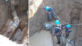 Finalizaron los trabajos de Aguas y de manera gradual se normaliza el servicio