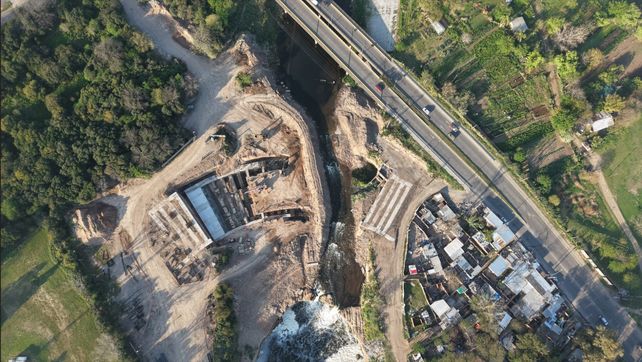 Las obras para frenar el avance del Arroyo Saladillo entraron en su etapa final