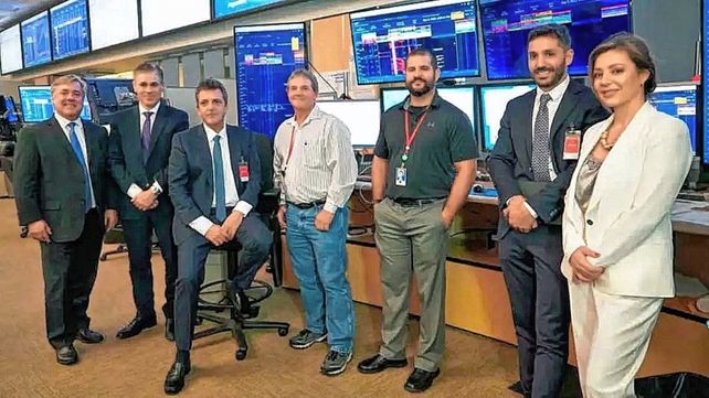 Sergio Massa con la secretaria Royón (Energía)