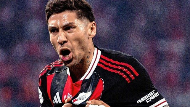 Montiel marcó el tanto del triunfo para River ante el Globo.