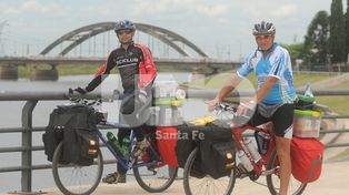 De Rosario a Uruguay en bicicleta