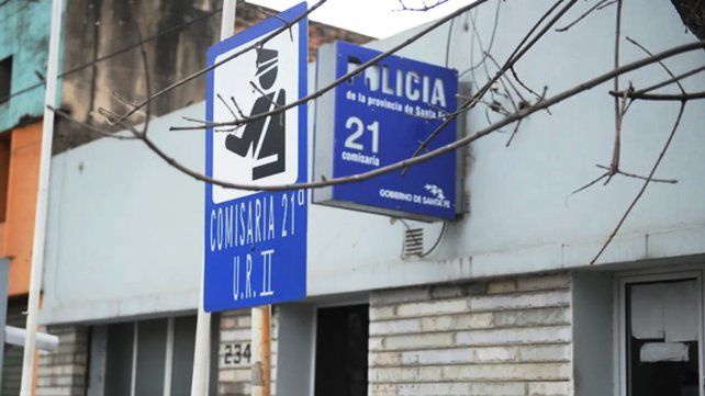 La seccional 21 de barrio Las Delicias. Ayer se fugó un preso identificado como Daniel David Ramos.