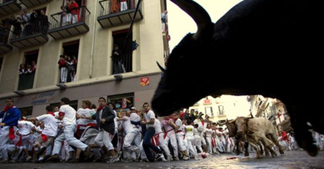 El primer encierro de los Sanfermines dej&oacute; 13 heridos, uno muy grave