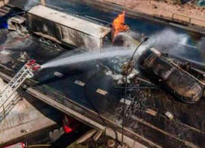 Un camión de gas chocó y explotó en Chile: dejó 4 muertos
